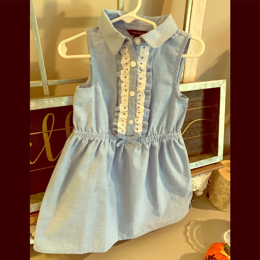 Nautical toddler dress